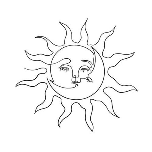 Image of the the sun and moon